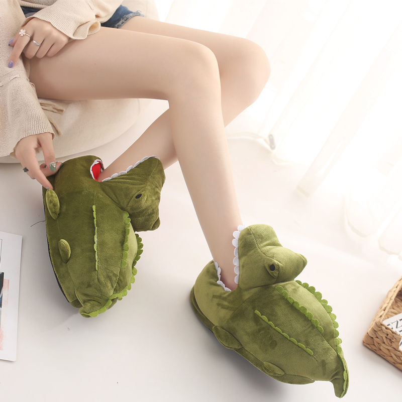 Crocodile Fluffy Slippers