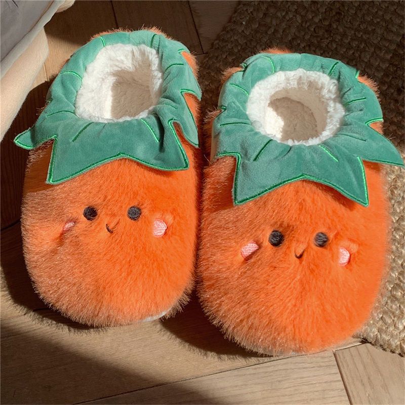 Cute Vegetable Fluffy Slippers