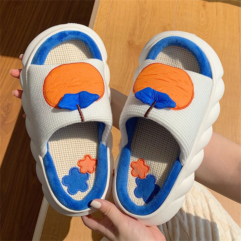 Four Seasons Orange Slippers