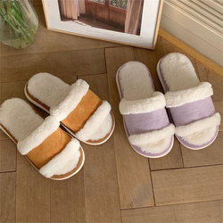 Simple warm cotton slippers