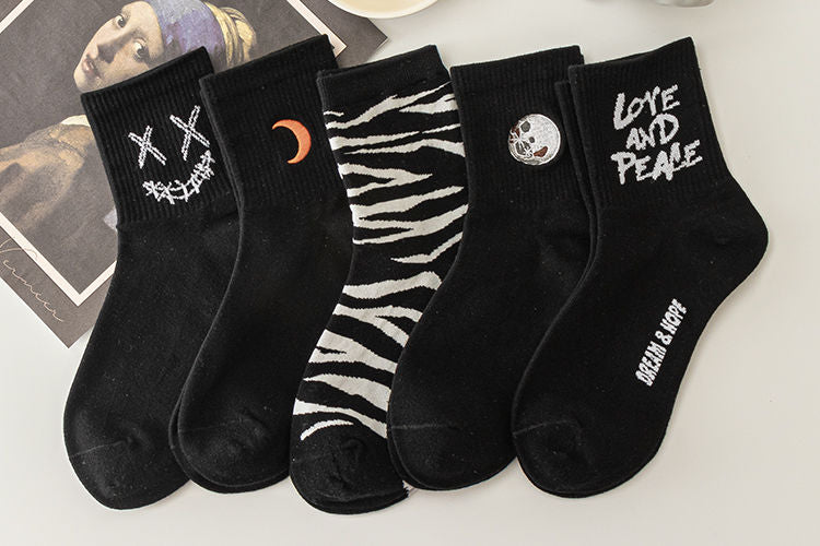 Moon Socks, 5-Pair Pack