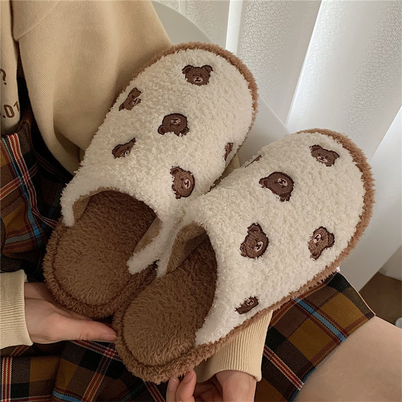 Bear Fluffy Slippers