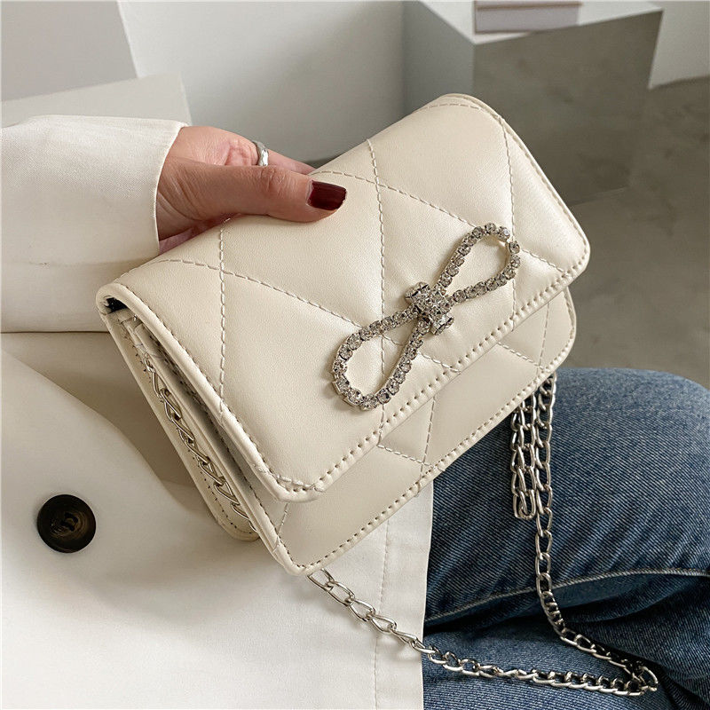 PU Bling Bow Crossbody bag