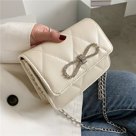 PU Bling Bow Crossbody bag