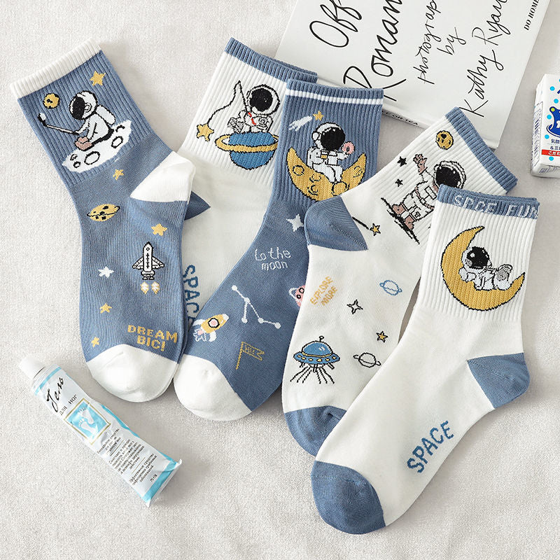 Astronaut Socks, 5-Pair Pack