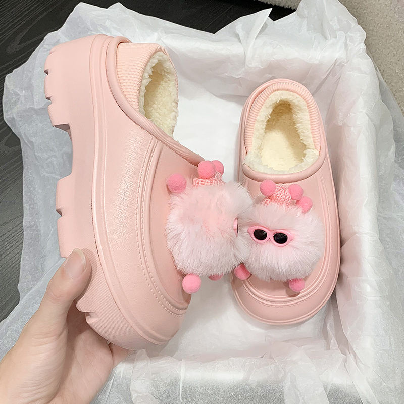 Cute Small Monster Cotton Slippers