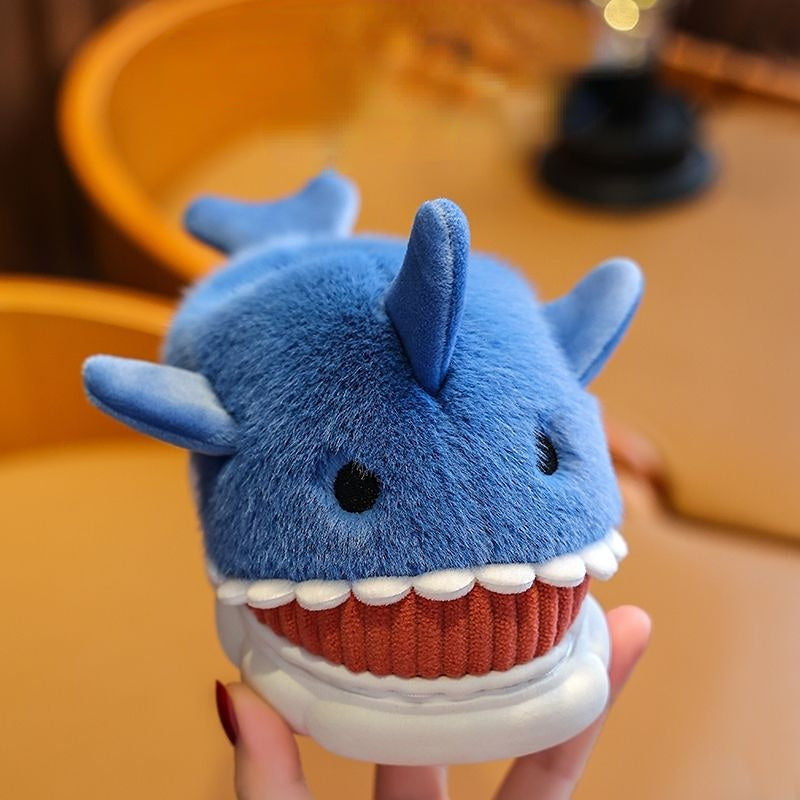 Cute Shark Children's Cotton Slippers