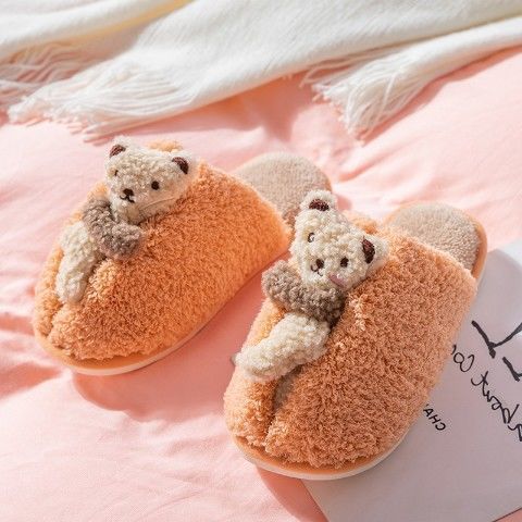 Bear Fluffy Slippers