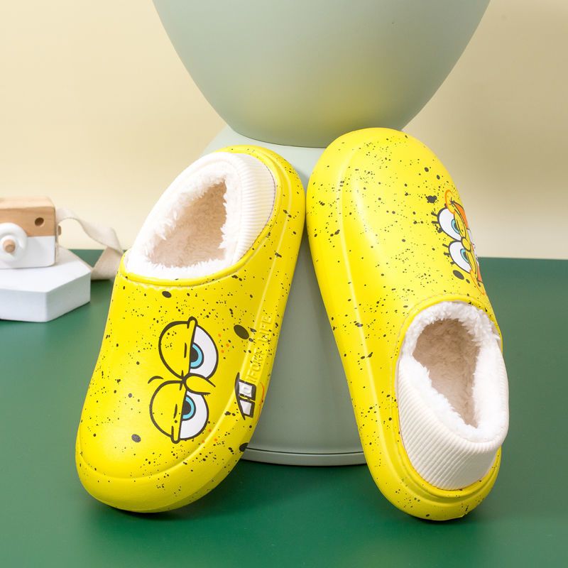 Cute animation cotton slippers