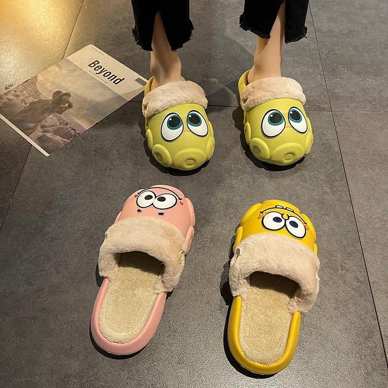 Dumb Cartoon  Cotton Slippers