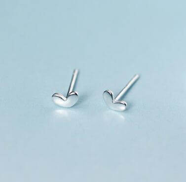 925 Silver Heart Earrings