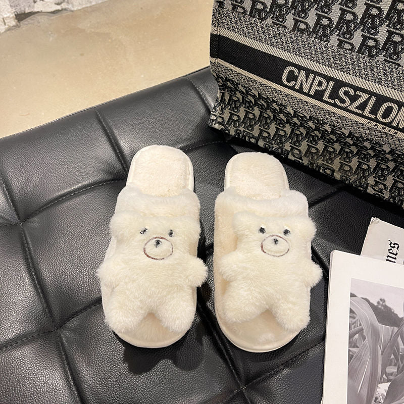 Bear Fluffy Slippers