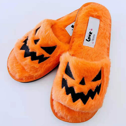 Halloween Monster Fluffy Slippers