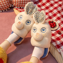 Love cartoon bunny slippers