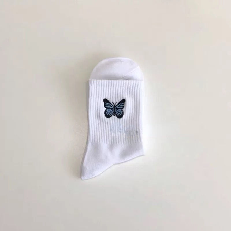 Butterfly Socks, 4-Pair Pack