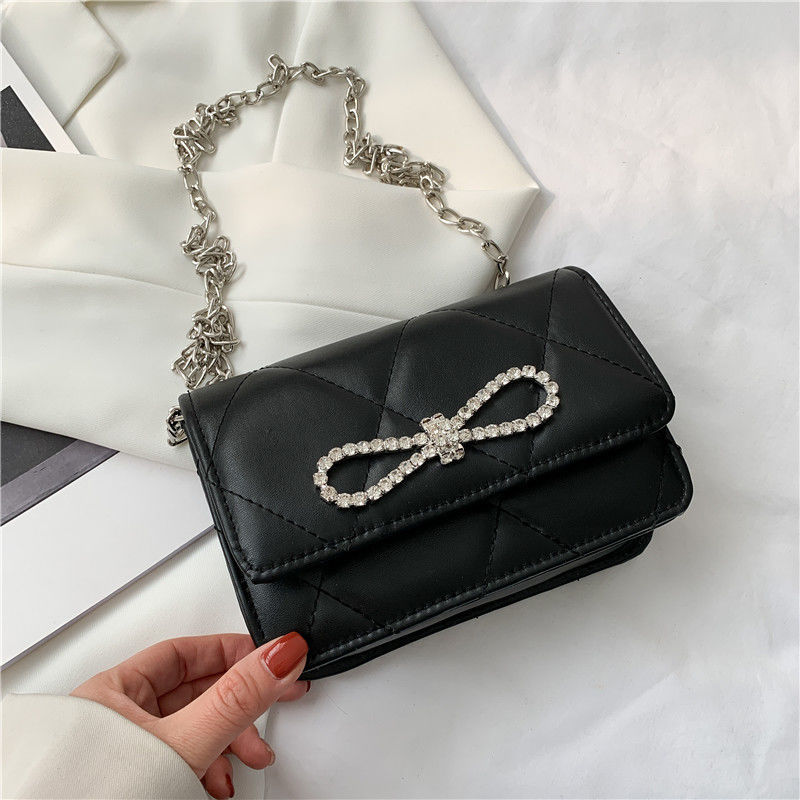 PU Bling Bow Crossbody bag