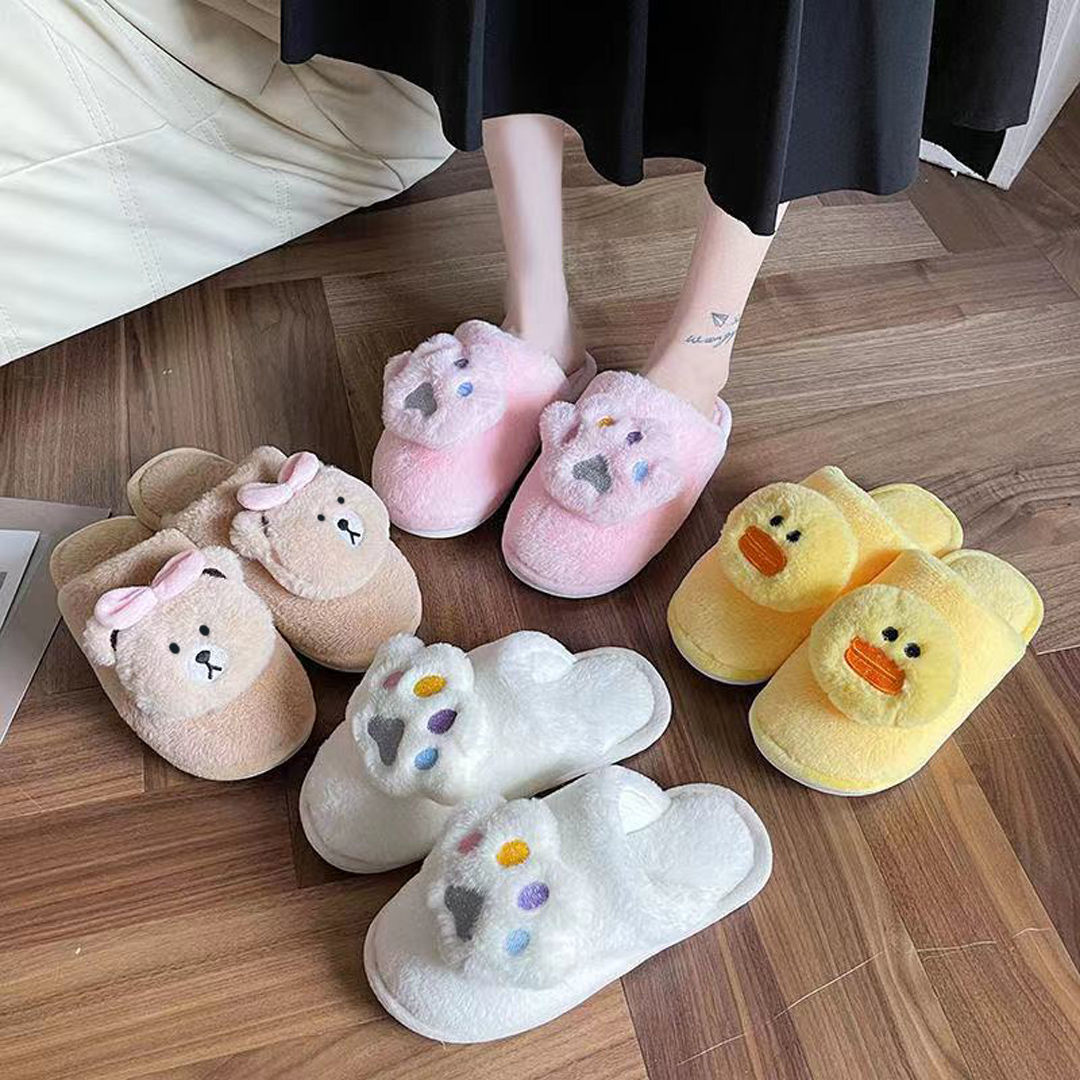 Bear Fluffy Slippers