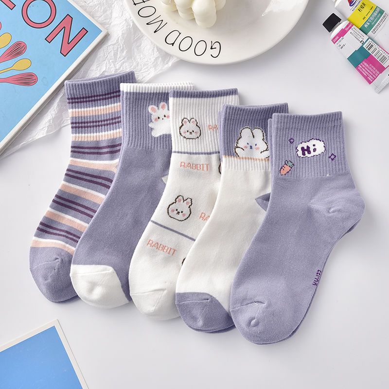 Rabbit Socks, 5-Pair Pack