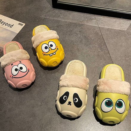 Dumb Cartoon  Cotton Slippers