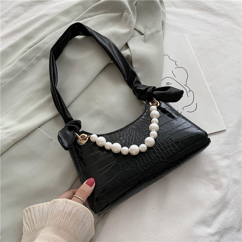 PU Pearl Shoulder Bag