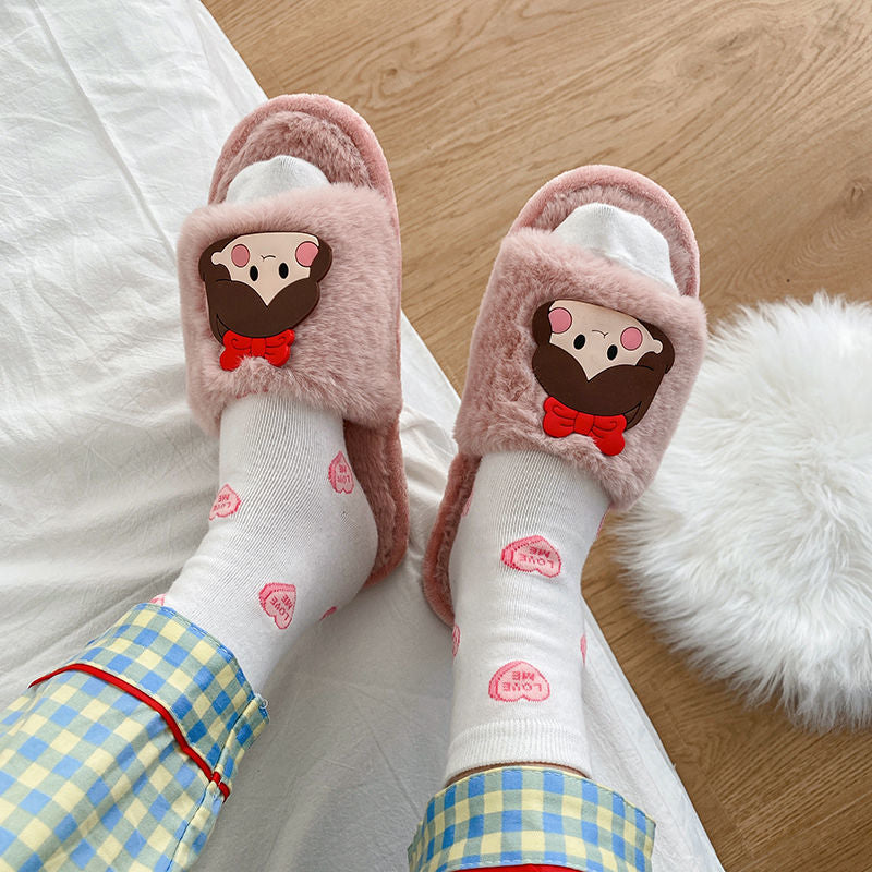 Girls Fluffy Slippers