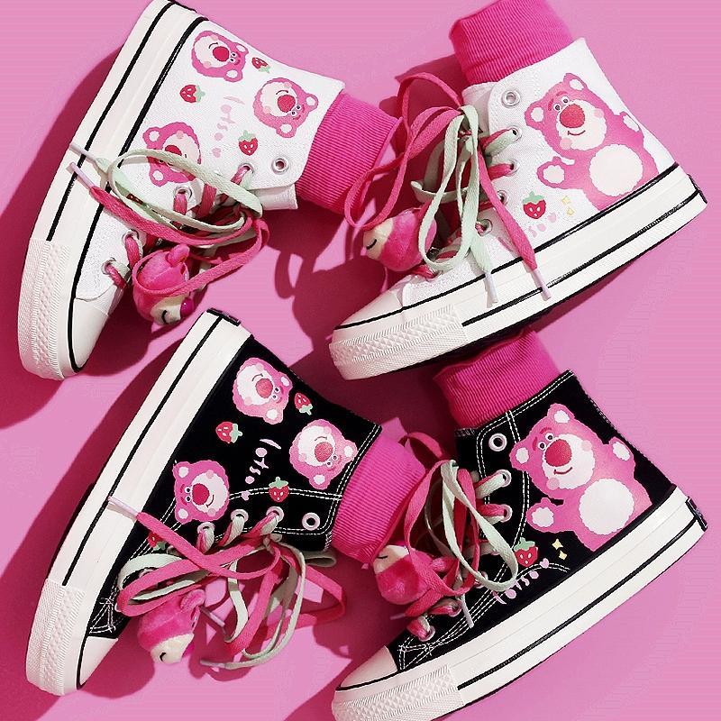 Cute Strawberry Bear Shoes