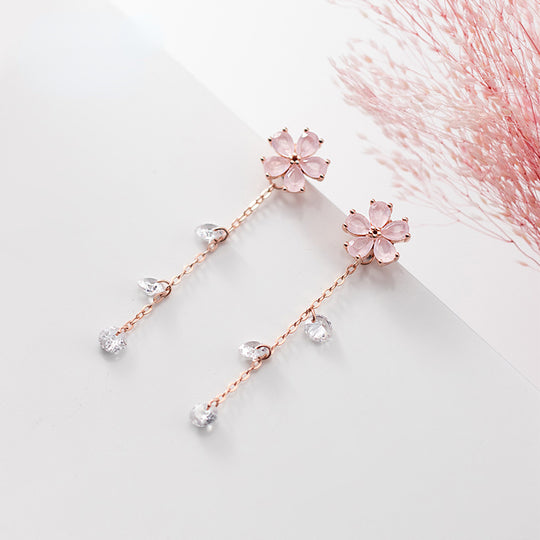 925 Silver Flower  Earrings