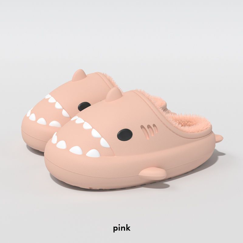 Cute Shark Cotton Slippers