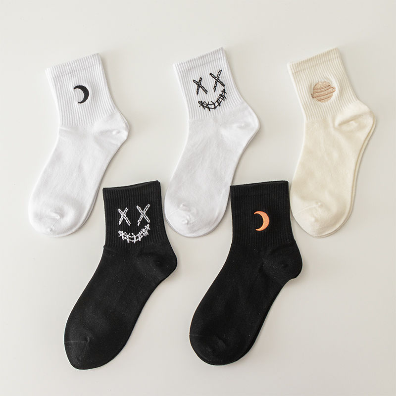 Moon Socks, 5-Pair Pack