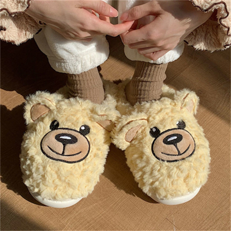 Bear Fluffy Slippers