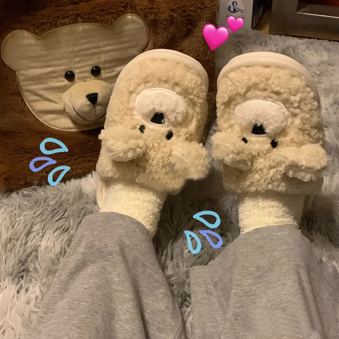 Bear Fluffy Slippers