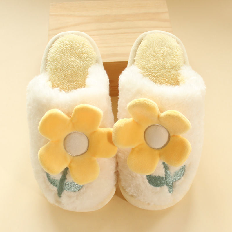 Flower Fluffy Slippers