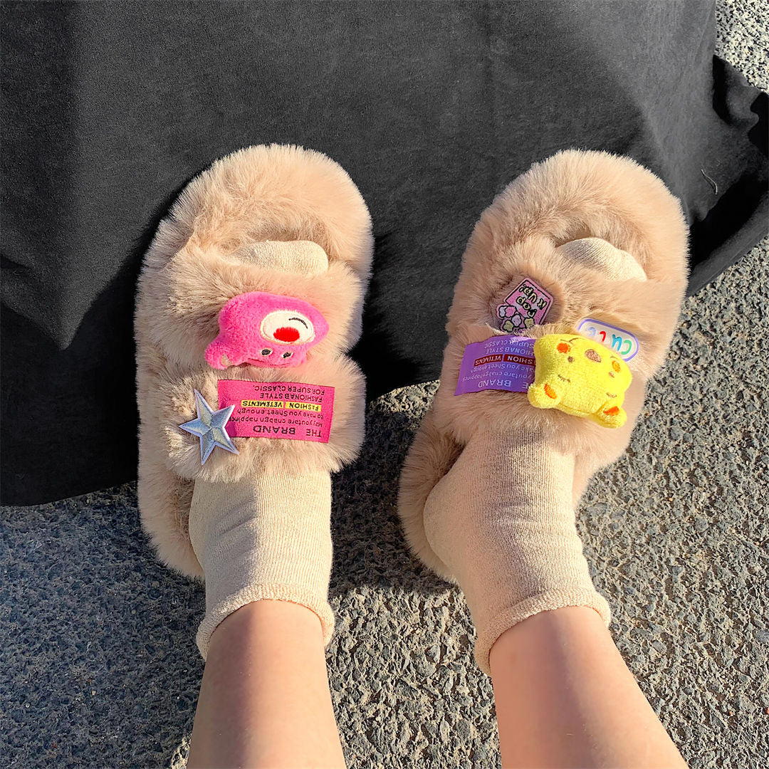 Bear Fluffy Slippers