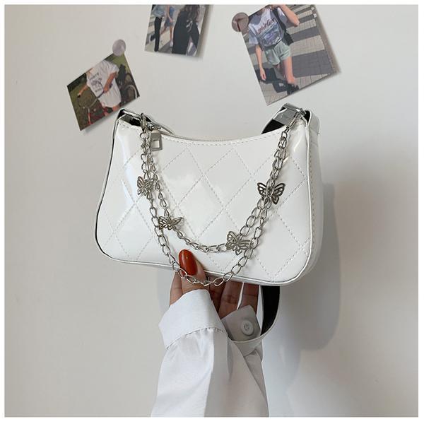 PU Butterfly Chain Strap Shoulder Bag