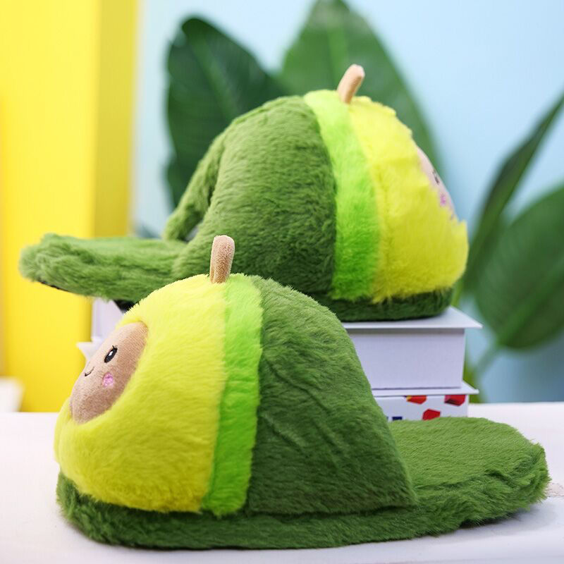 Avocado Fluffy Slippers