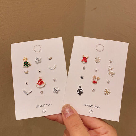 Christmas Assorted Earrings, 6pcs