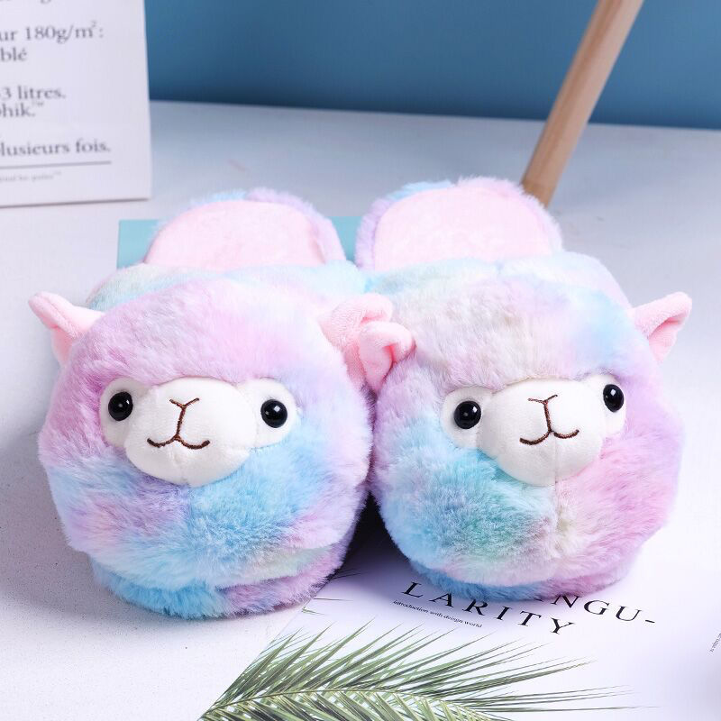 Alpaca Fluffy Slippers