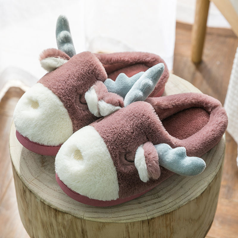 Deer Fluffy Slippers