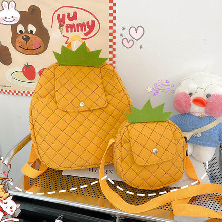 Canvas Pineapple Backpack