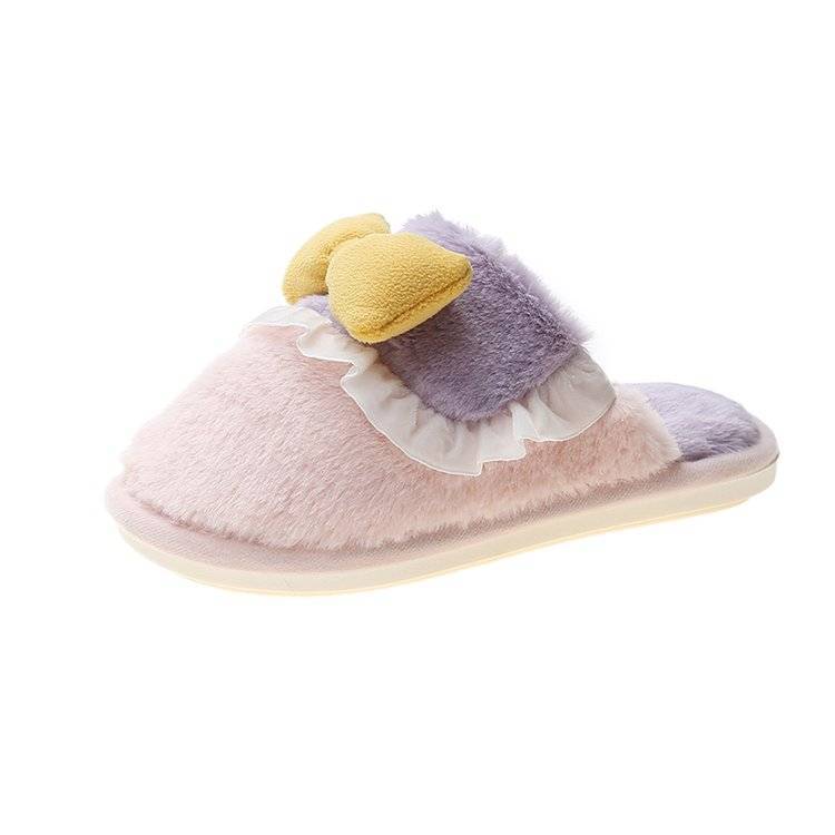 Bow Fluffy Slippers