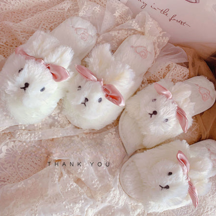 Rabbit Fluffy Slippers