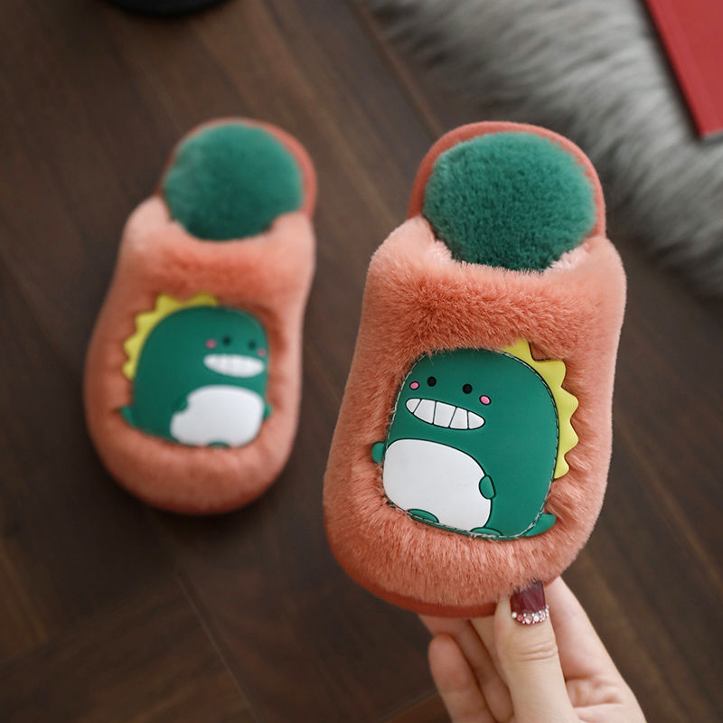 Dinosaur Fluffy Slippers