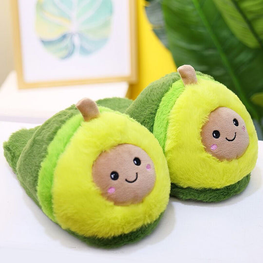 Avocado Fluffy Slippers