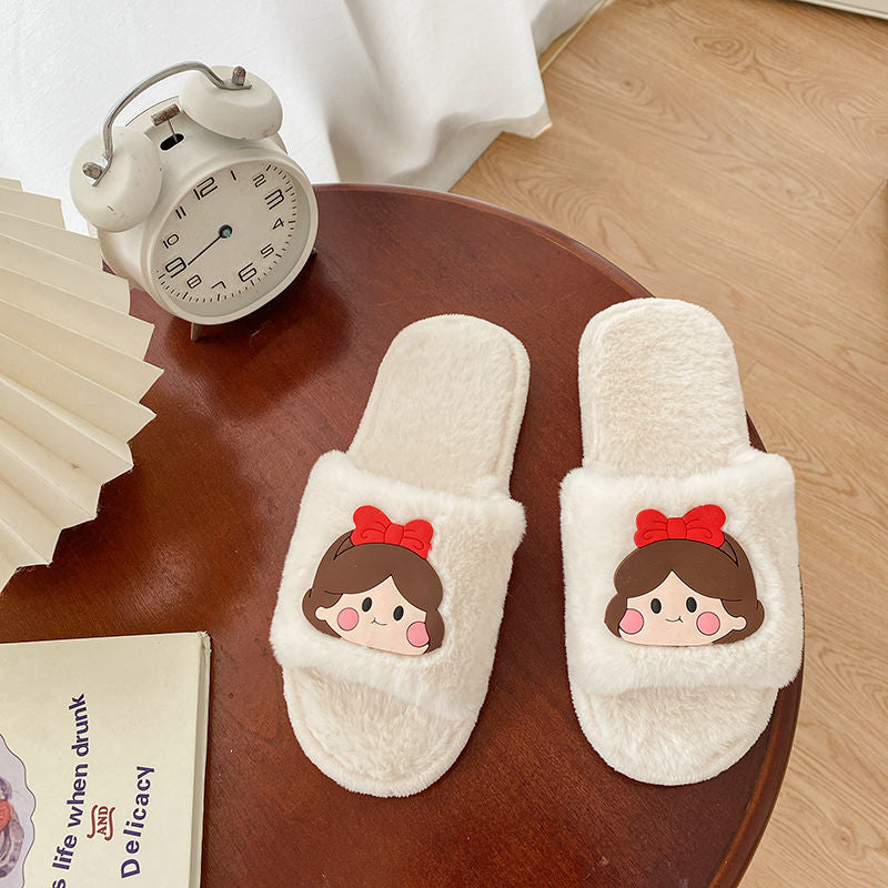 Girls Fluffy Slippers