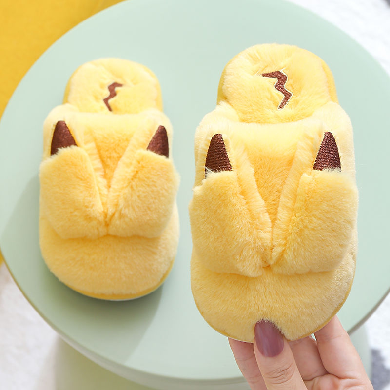 Pikachu Fluffy Slippers