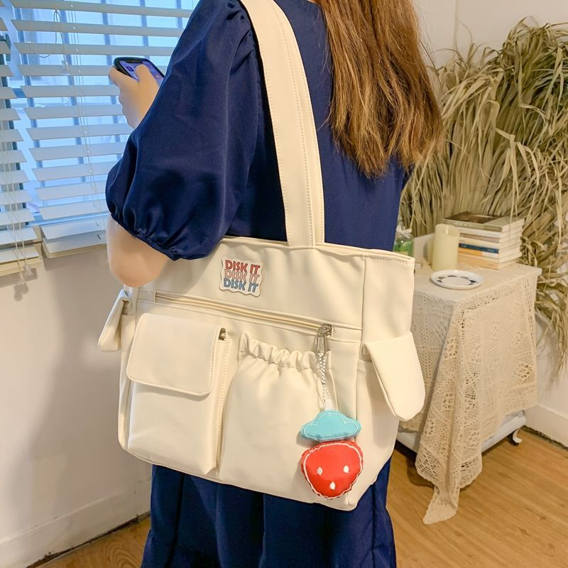 Canvas Strawberry Shoulder Bag