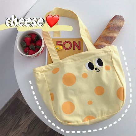 Canvas Cheese Shoulder Bag