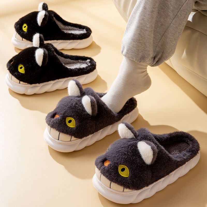 Cartoon Monster Cotton Slippers