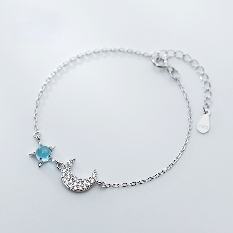 925 Sterling Silver Star&Moon Bracelet