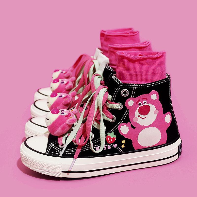 Cute Strawberry Bear Shoes